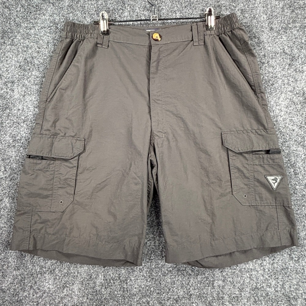 Joe Martin Unwind Mens Gray Cargo Shorts Outdoor Fishing Casual Size Medium